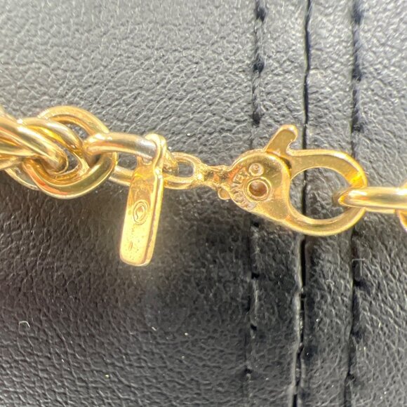 Monet 24" 5mm Twisted Rope Chain Chunky Necklace Gold-Tone Vintage - Picture 8 of 9